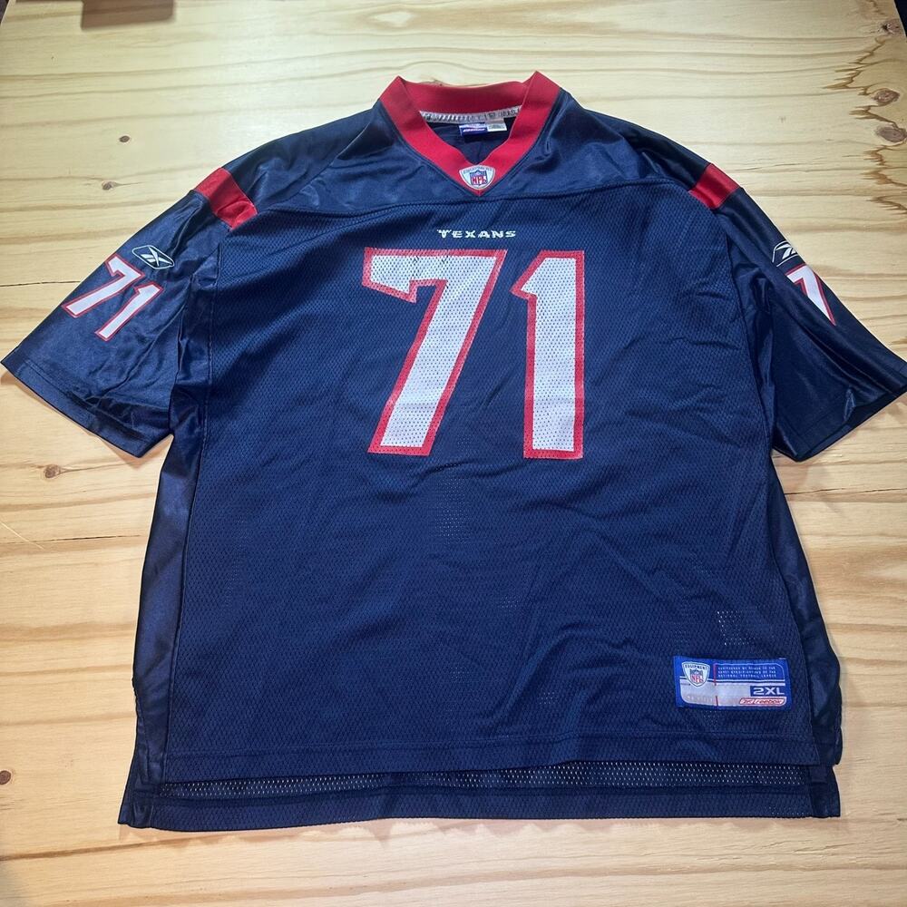 Vintage 2000s Houston Texans Tony Boselli #71 NFL Reebok Jersey Mens Size XXL